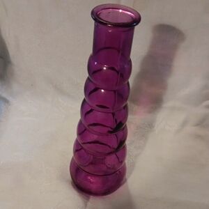 Elegant Purple Glass Vase